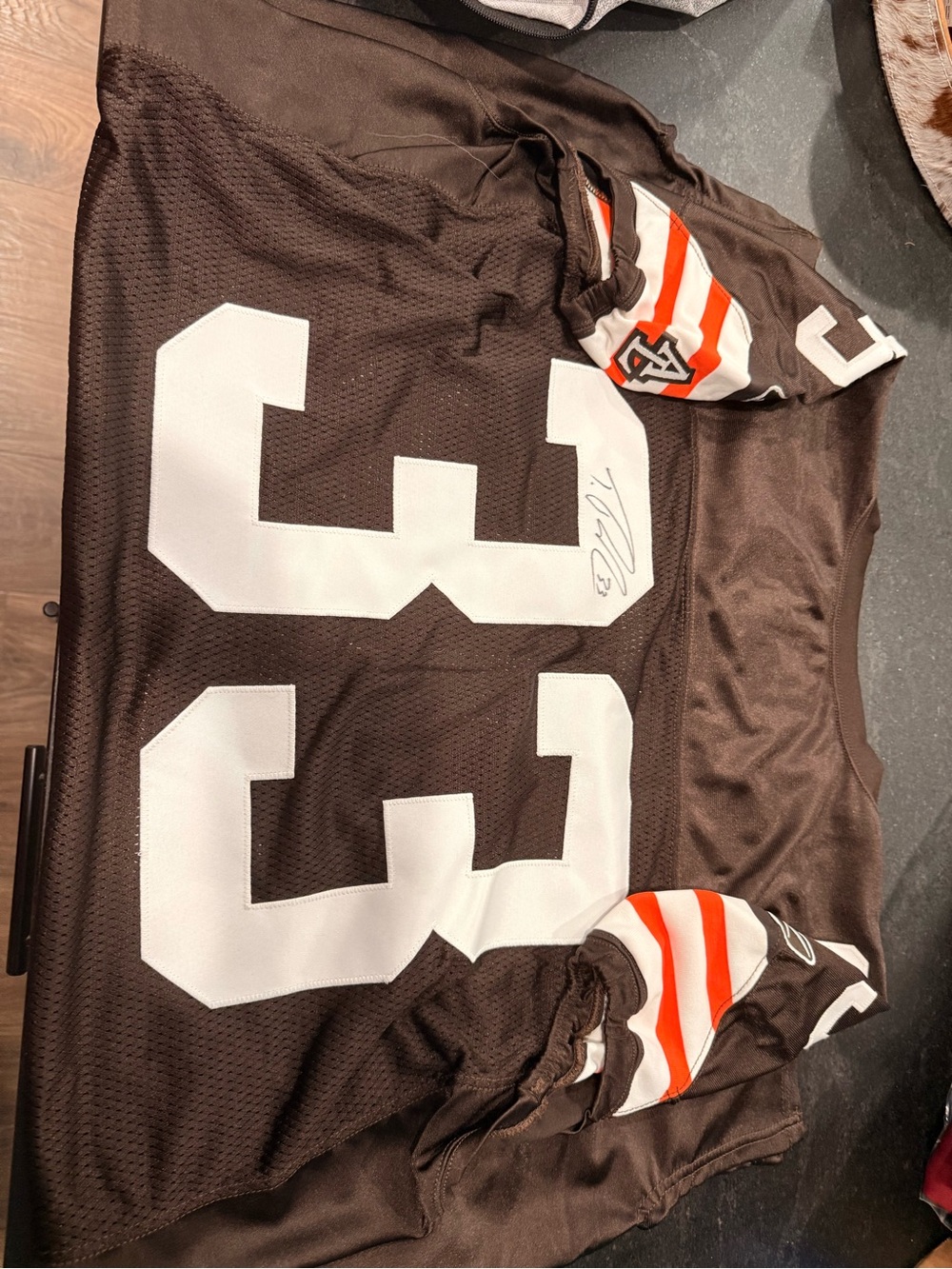 Game issued & signed Trent Richardson Browns Jersey